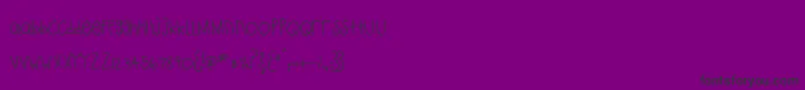 MtfPlaytime Font – Black Fonts on Purple Background