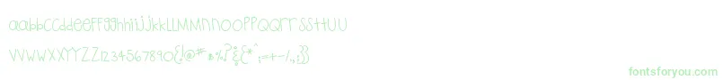 MtfPlaytime Font – Green Fonts on White Background