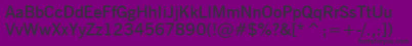NewsGothicDemiBt Font – Black Fonts on Purple Background
