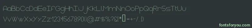 More about GasaltThin Font GasaltThin Font – Green Fonts on Black Background