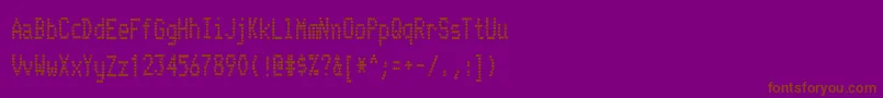 Шрифт TelidoninkcdBold – коричневые шрифты на фиолетовом фоне