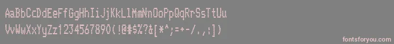 fuente TelidoninkcdBold – Fuentes Rosadas Sobre Fondo Gris