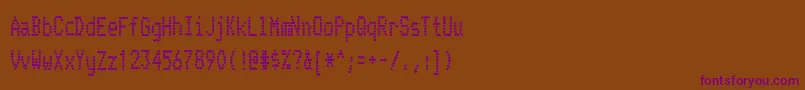 Шрифт TelidoninkcdBold – фиолетовые шрифты на коричневом фоне