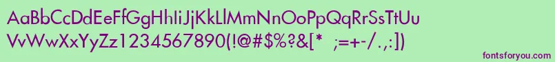 BelmarThin Font – Purple Fonts on Green Background