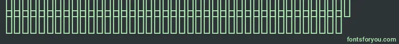Uzgruntbolota Font – Green Fonts on Black Background