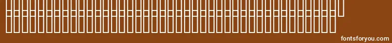 Uzgruntbolota Font – White Fonts on Brown Background