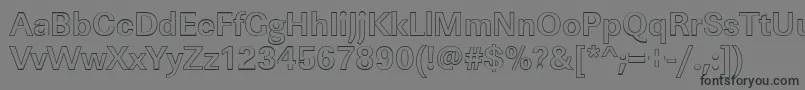 LinearouBold Font – Black Fonts on Gray Background