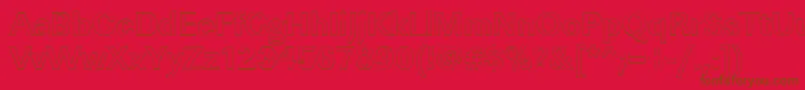 LinearouBold Font – Brown Fonts on Red Background