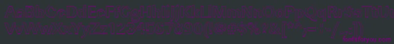 LinearouBold Font – Purple Fonts on Black Background