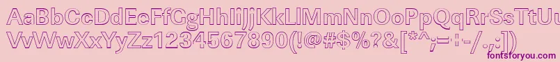 LinearouBold Font – Purple Fonts on Pink Background