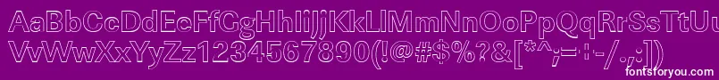 Шрифт LinearouBold – белые шрифты на фиолетовом фоне