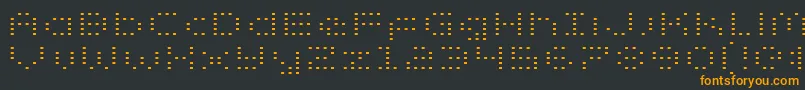 Zadoe Font – Orange Fonts on Black Background