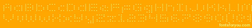 Zadoe Font – Yellow Fonts on Orange Background