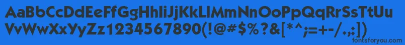 KabelmediumttBold Font – Black Fonts on Blue Background