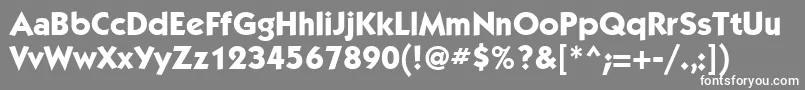 KabelmediumttBold Font – White Fonts on Gray Background