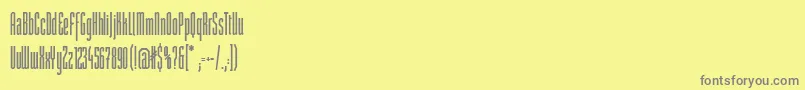 StMovieheadBold Font – Gray Fonts on Yellow Background