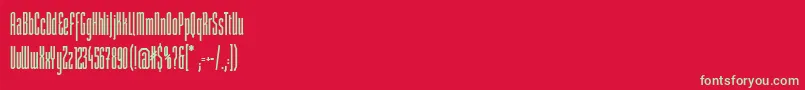 StMovieheadBold Font – Green Fonts on Red Background