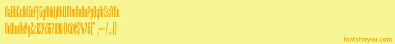 StMovieheadBold Font – Orange Fonts on Yellow Background