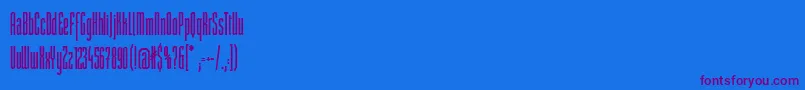 StMovieheadBold Font – Purple Fonts on Blue Background