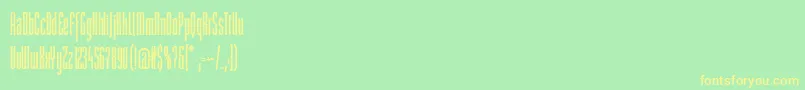 StMovieheadBold Font – Yellow Fonts on Green Background