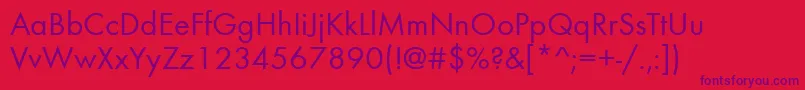 KudosRomanSsiRoman Font – Purple Fonts on Red Background