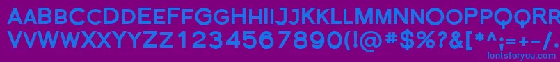 Florsn35 Font – Blue Fonts on Purple Background