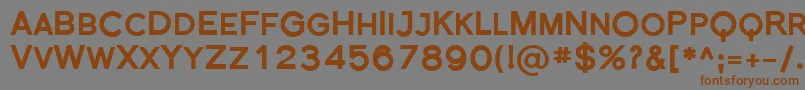 Florsn35 Font – Brown Fonts on Gray Background