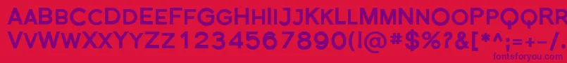 Florsn35 Font – Purple Fonts on Red Background