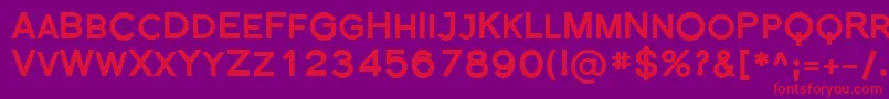 Florsn35 Font – Red Fonts on Purple Background