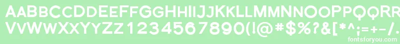 Florsn35 Font – White Fonts on Green Background