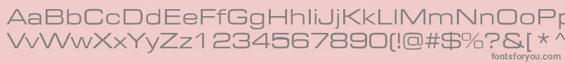 EurostileextendedRomanDtc Font – Gray Fonts on Pink Background