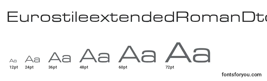 EurostileextendedRomanDtc Font Sizes
