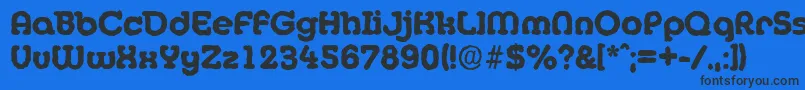 MexicoantiqueXboldRegular Font – Black Fonts on Blue Background