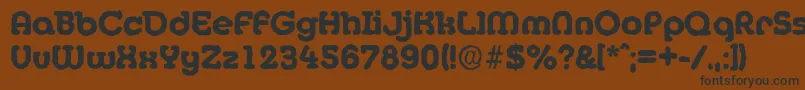 MexicoantiqueXboldRegular Font – Black Fonts on Brown Background