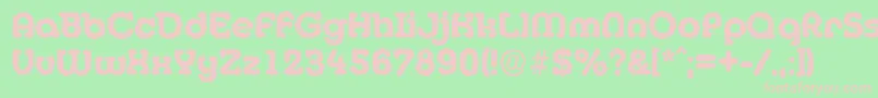 MexicoantiqueXboldRegular Font – Pink Fonts on Green Background