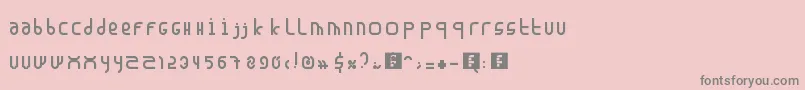 Madura Font – Gray Fonts on Pink Background
