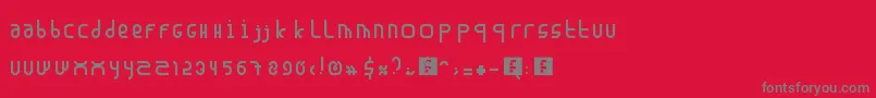 Madura Font – Gray Fonts on Red Background