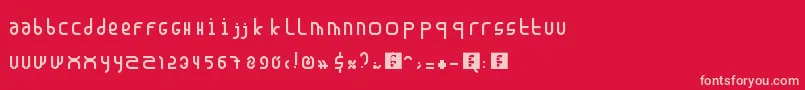 Madura Font – Pink Fonts on Red Background