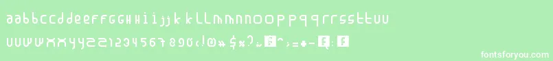Madura Font – White Fonts on Green Background