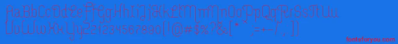 fuente MerijntjeLight – Fuentes Rojas Sobre Fondo Azul