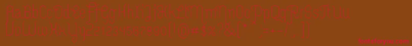 MerijntjeLight Font – Red Fonts on Brown Background