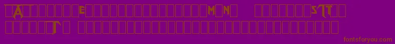 TestamentLogo Font – Brown Fonts on Purple Background