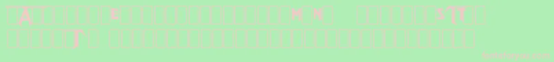 TestamentLogo Font – Pink Fonts on Green Background