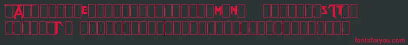 TestamentLogo Font – Red Fonts on Black Background
