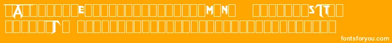 TestamentLogo Font – White Fonts on Orange Background