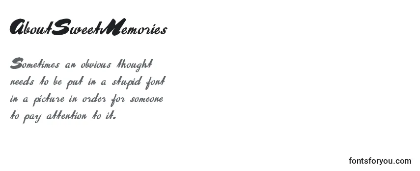 AboutSweetMemories Font