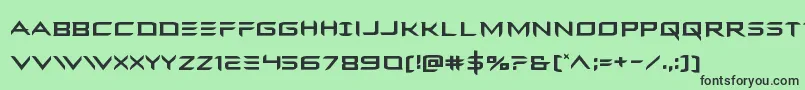 Ferretface Font – Black Fonts on Green Background