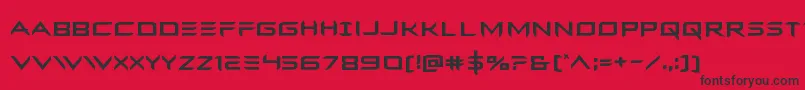 Ferretface Font – Black Fonts on Red Background