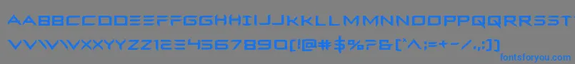 Ferretface Font – Blue Fonts on Gray Background