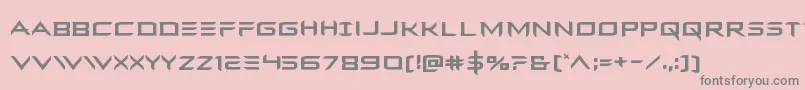 Ferretface Font – Gray Fonts on Pink Background